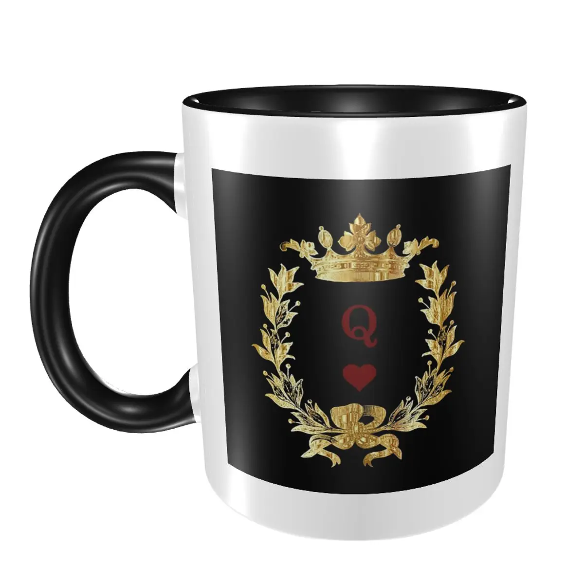 

Queen Of Hearts Mug Funny Ceramic Coffee Cups Tea Mugs Milk Cup Drinkware Gifts for Woman Man