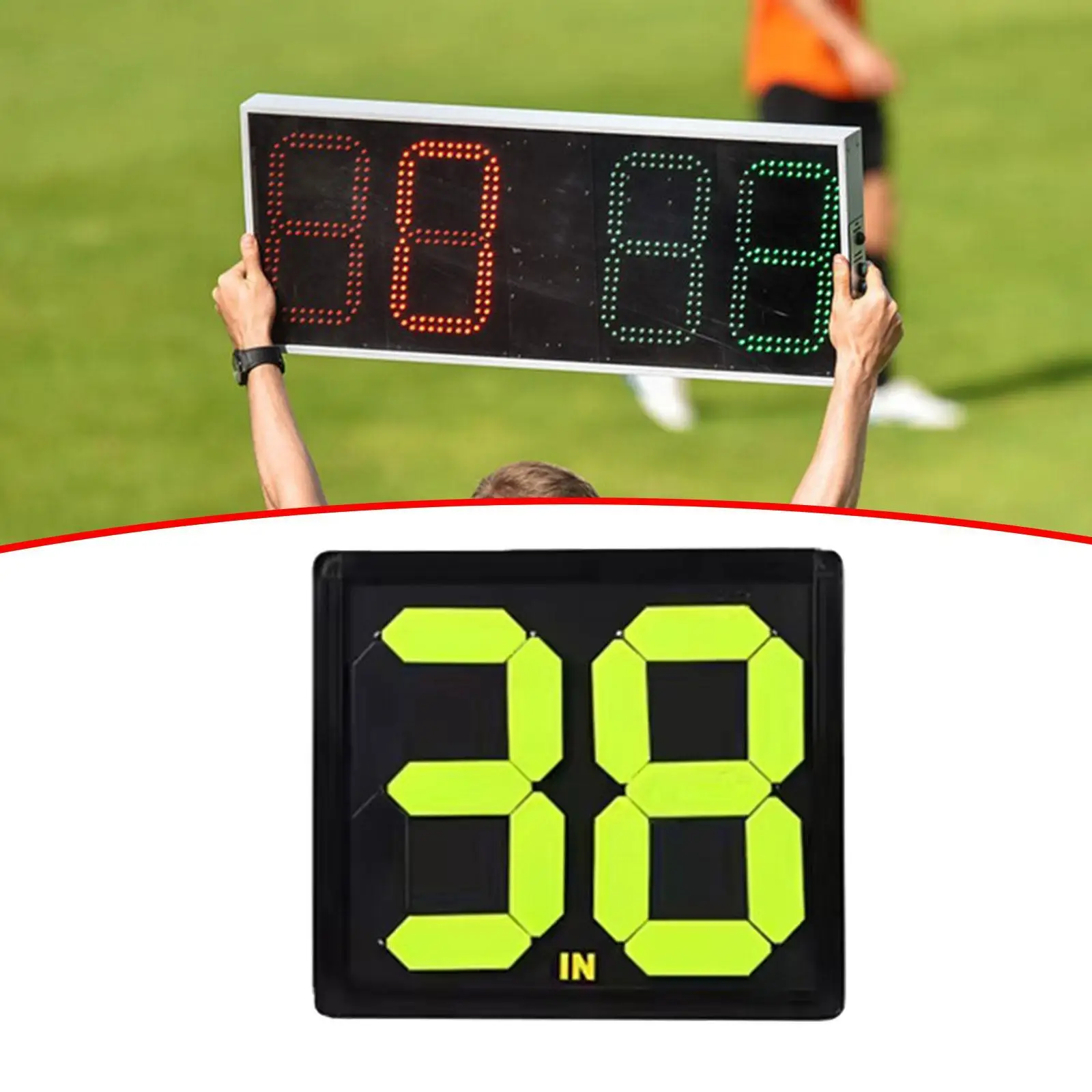 Soccer Football Substitution Board Two Digit Numbers Electronic Scoreboard