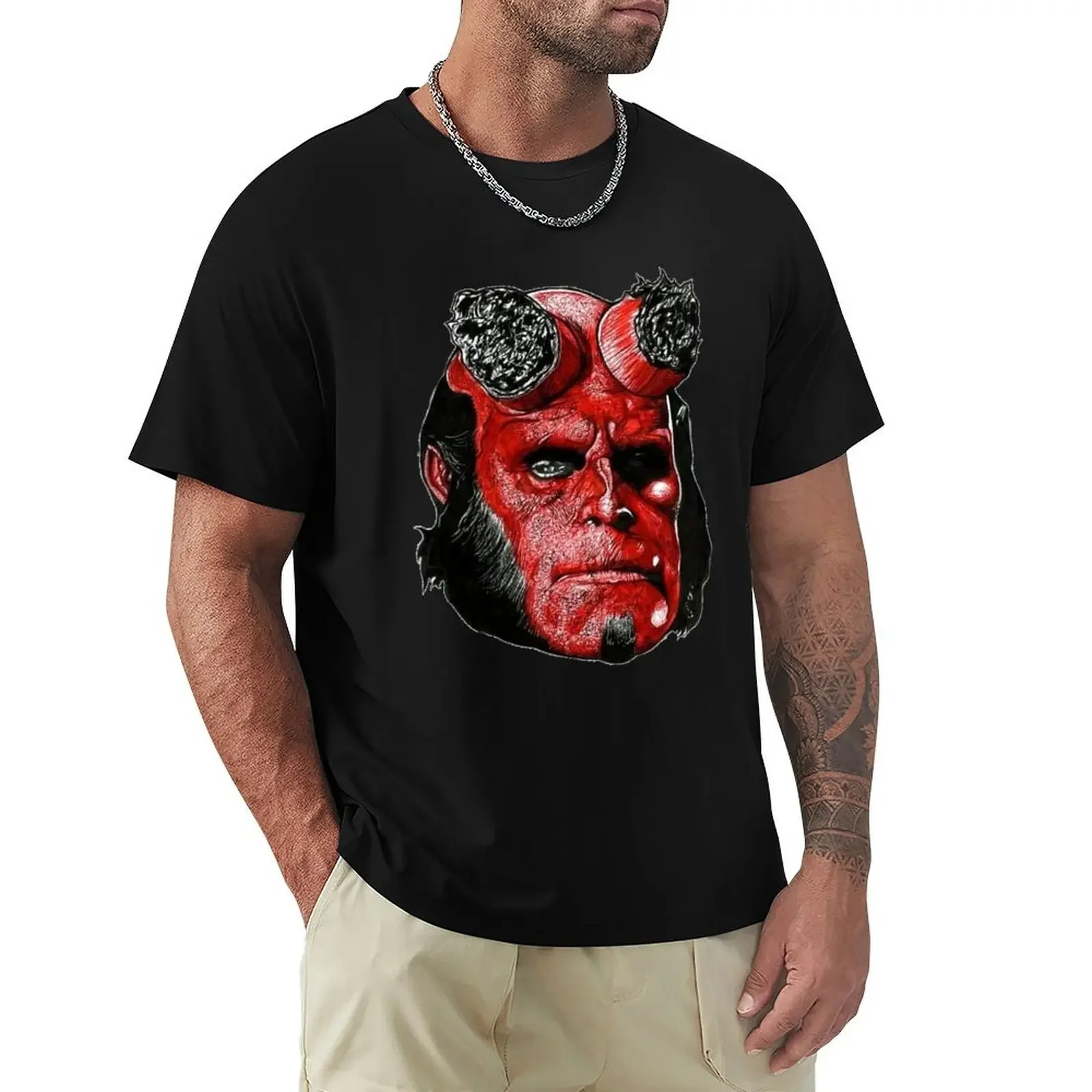 

Guillermo del Toro’s Hellboy (colour) T-Shirt animal prinfor boys tees korean fashion designer t shirt men