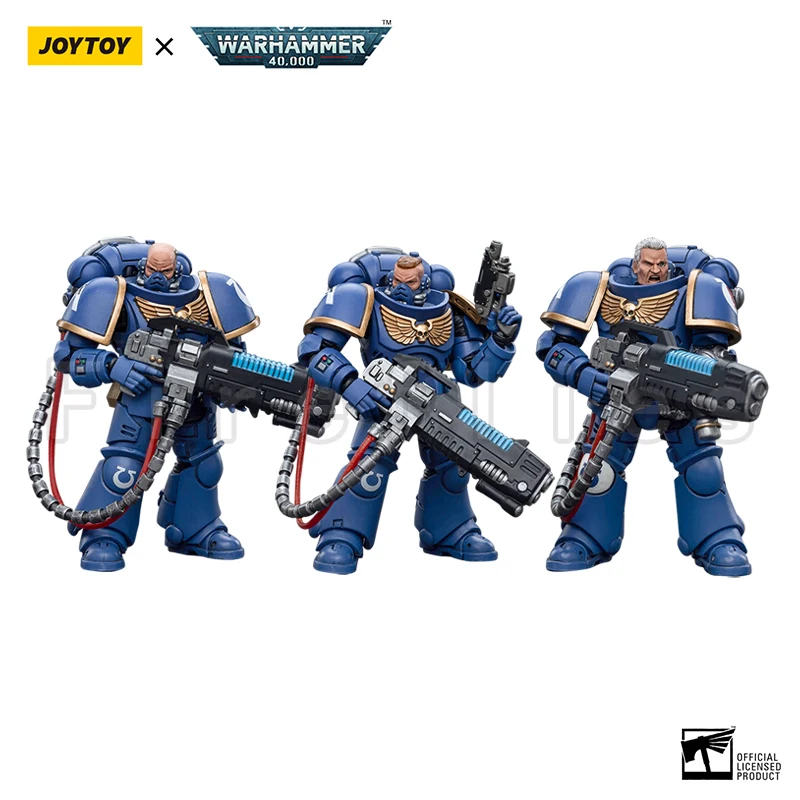 1/18 JOYTOY figurka (3 sztuk/zestaw) 40K Hellblasters Sergeant Ulaxes Anime Model zabawki