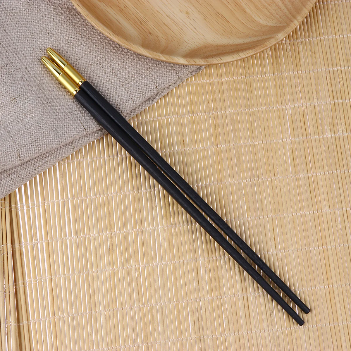 

1 Pair Silver Ion Chopsticks Premium Heat Resistant Household High-Grade Dishwasher Disinfection Cabinet