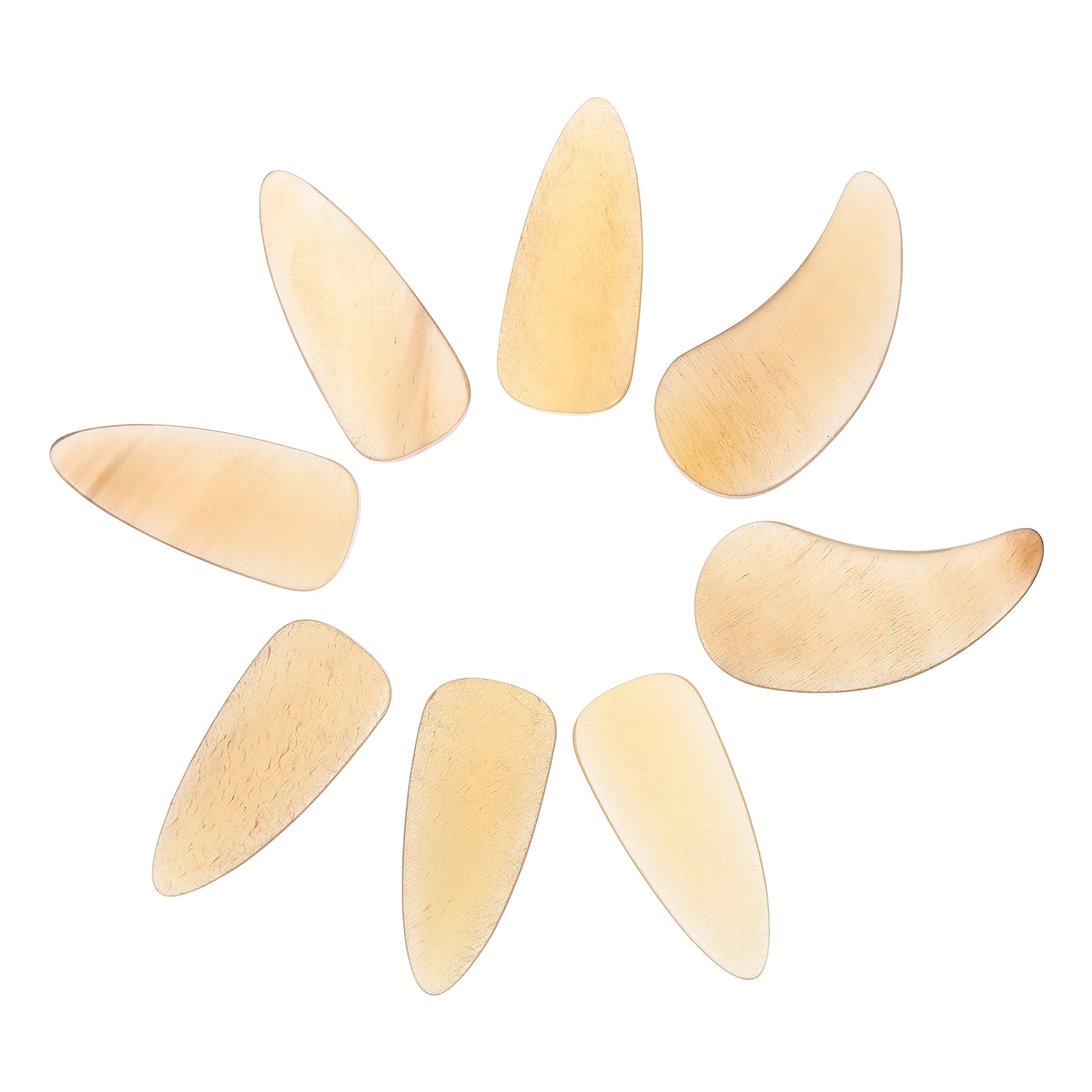 

8 pcs Guzheng Nails Durable Smooth Finger Protectors Lightweight Portable Birthday Gift Warm Sound Textured Tone