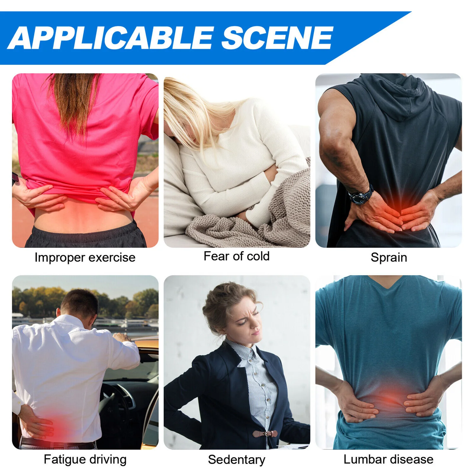 التدفئة الذاتية قطني دعم الظهر التفاف قابل للتعديل واقية الخصر يلتف للجنسين التهاب المفاصل آلام المفاصل الإصابات الانتعاش