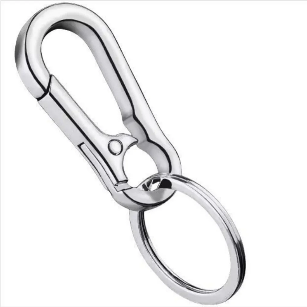 4Pcs Carabiner Clip Keychain Metal Carabiner Shape Key Ring Keyring Key Holder Clips Hook Holder Organizer for Car Keys Finder