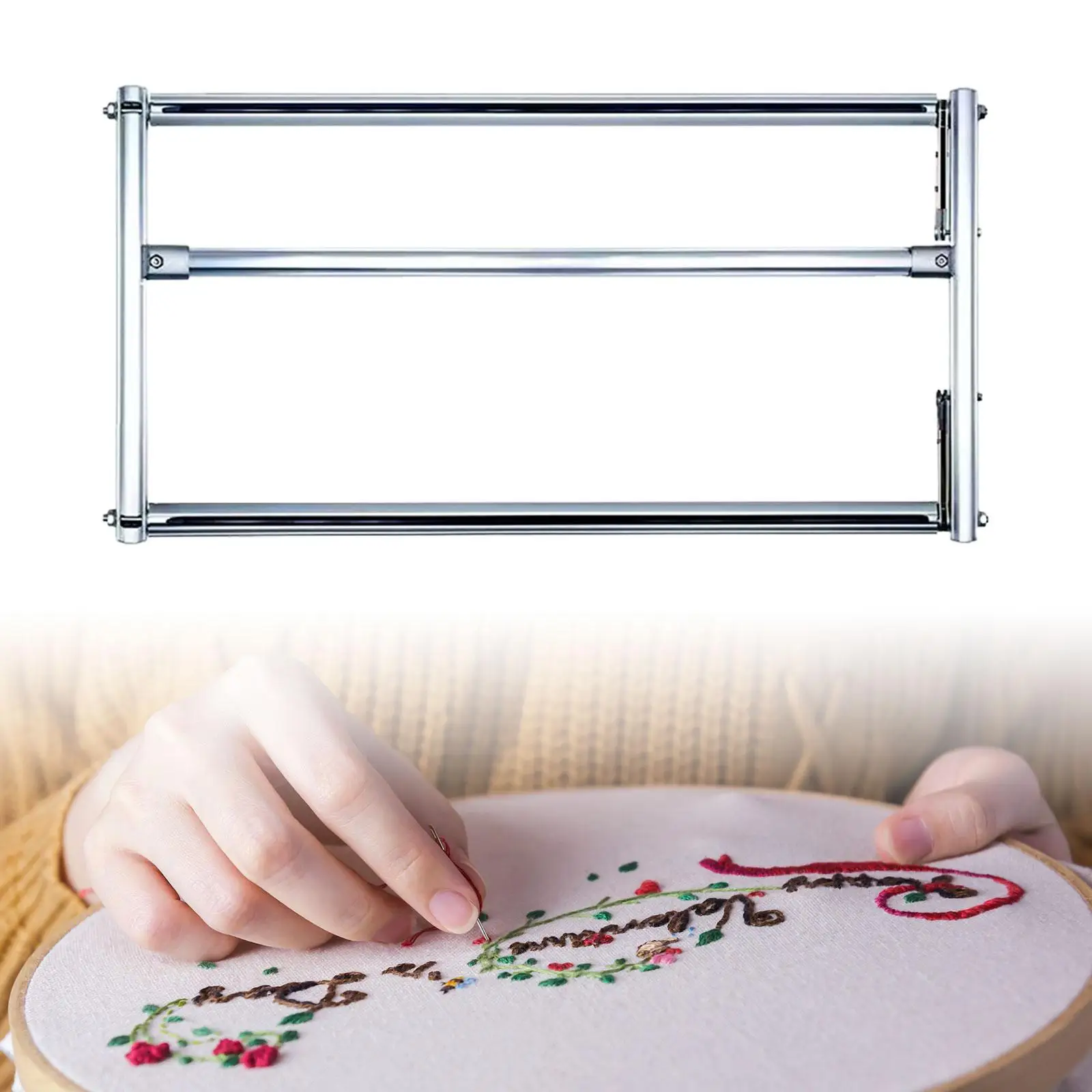 

Embroidery Tapestry Frame Holder Adjustable Embroidery Stand Quilt Frame