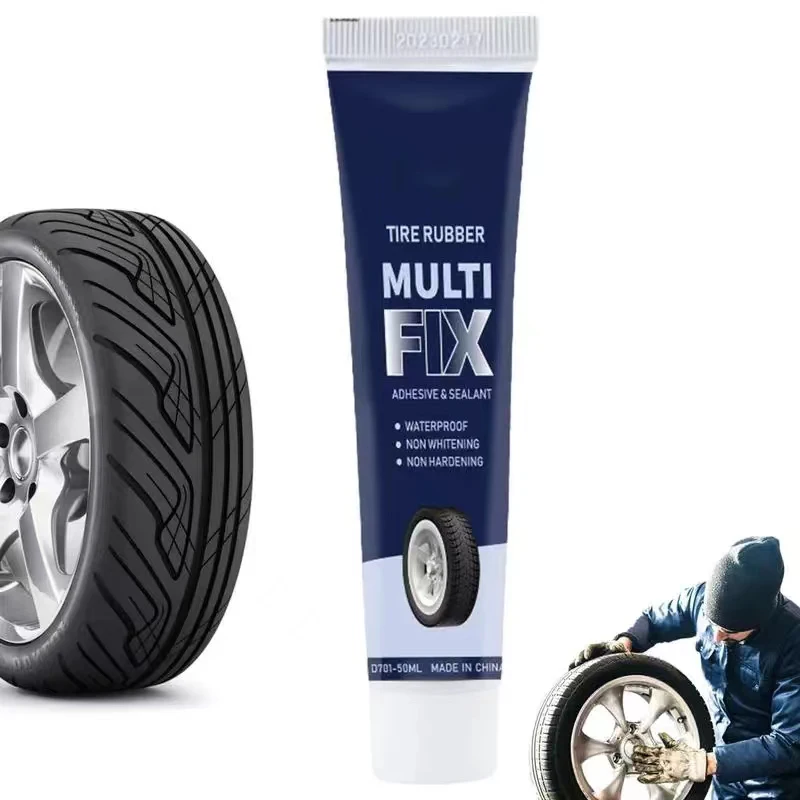 Car Tire Repair Glue Universal Multi-functional Outer Tire Wall Tire Crack Repair Motorcycle Bike Strong Repair Black Glue