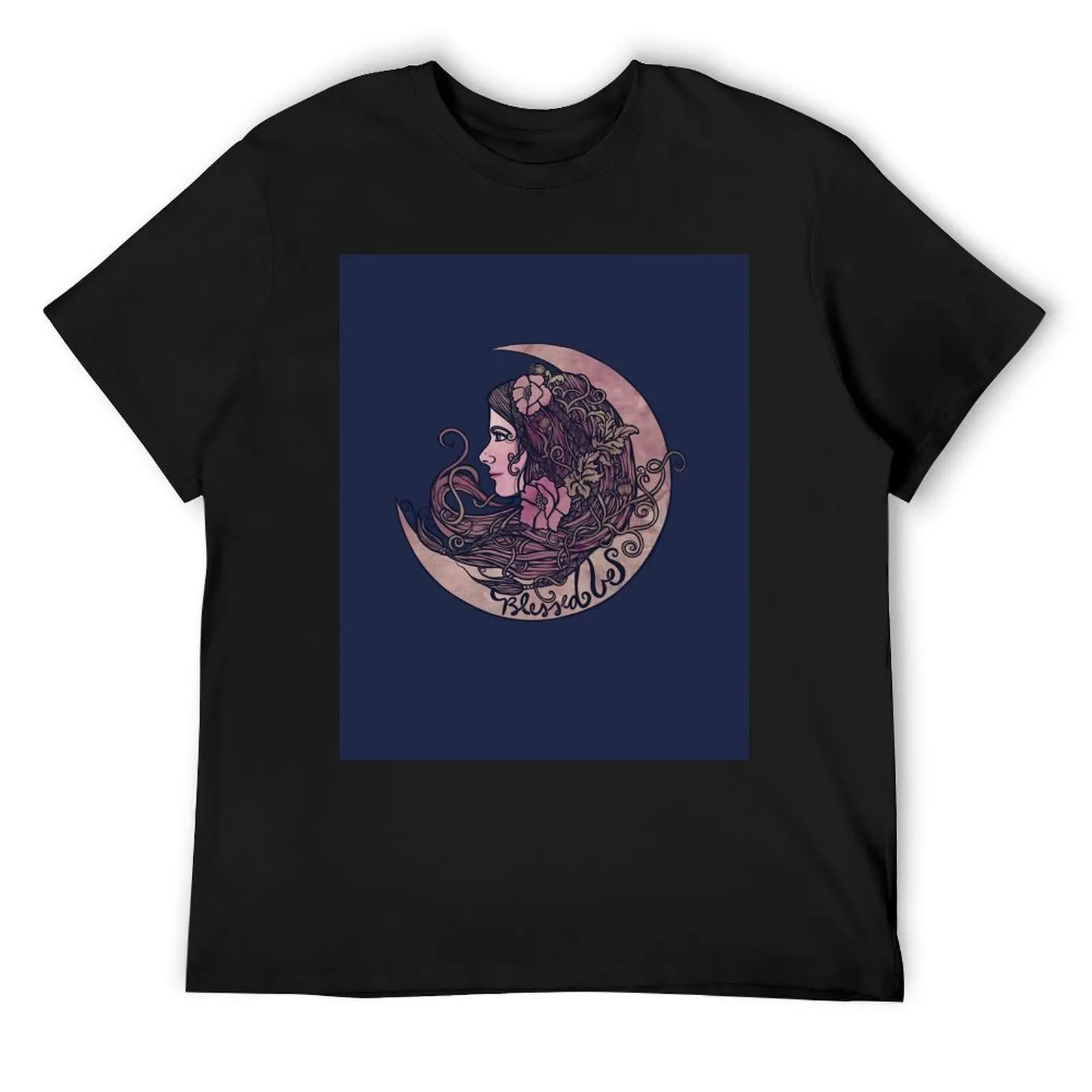 

Blessed Be Moon Goddess T-Shirt Aesthetic clothing shirts graphic tee mens t shirts