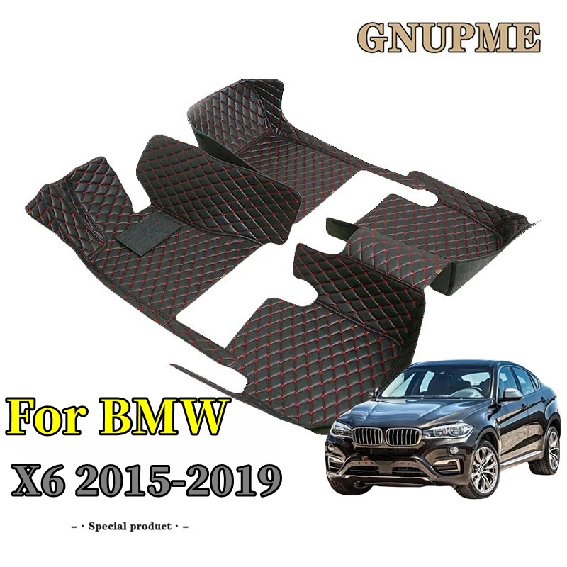 

Автомобильные коврики GNOME на заказ для BMW X6 2015 2016 2017-2019, автомобильные ковры, аксессуары, аксессуары для интерьера, искусственная кожа