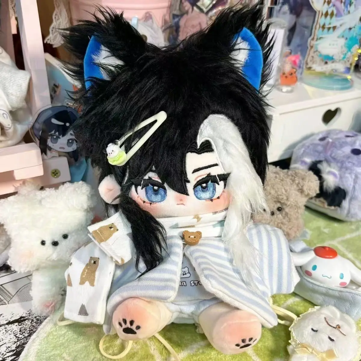 20cm Tencent Game WZRY Si Ma Yi Kawaii Cosplay Miękki pluszowy korpus lalki z bawełną Kreskówka Pluszaki Model Zabawka Figurki Prezent dla fanów