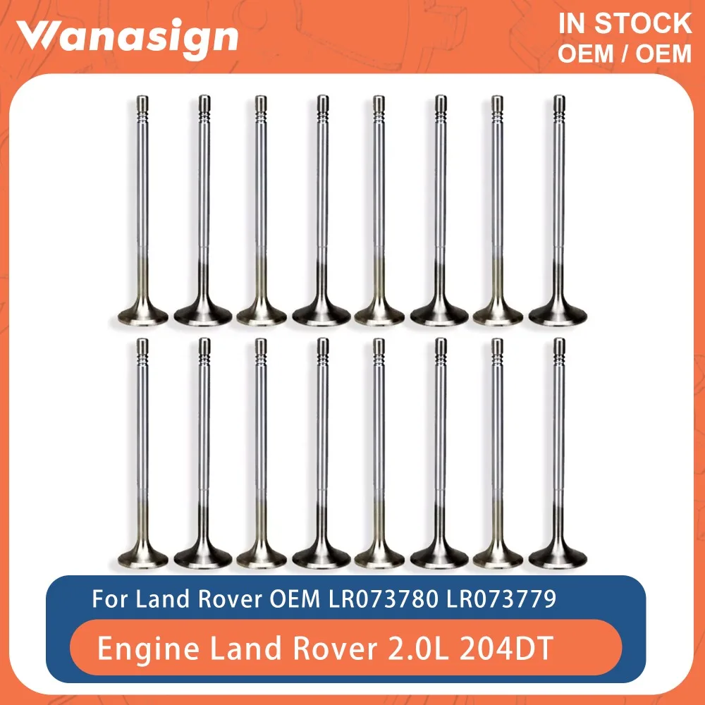 

Engine Intake Exhaust Valve Fit 2.0 L Diesel For Land Rover Jaguar DISCOVERY EVOQUE 2.0L AJ200 204DTA 204DTD LR073780 LR073779