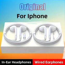 Auriculares con cable y micrófono para IPhone, IPod, IPad, auriculares ligeros con Control de volumen, conector para auriculares de 6,35mm