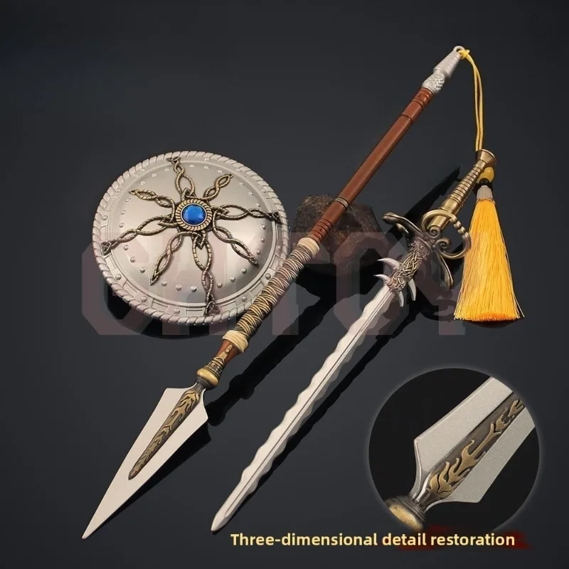30 cm/11.81 pollici Diablo II Stormshield Periferiche di gioco Armi giocattolo Modello Kit Display desktop di alta qualità Ornamenti Regalo per i ragazzi