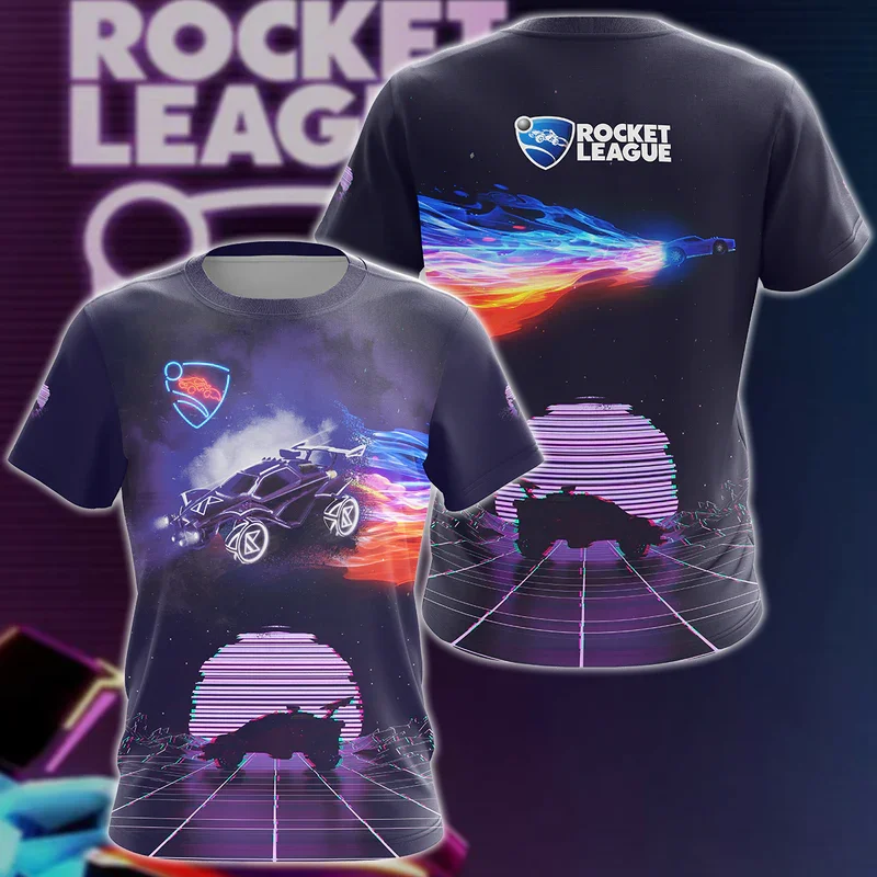 Hot Sale Game Rocket League T Shirt 3D Print Men Women Casual Fashion Oversized Short Sleeve T Shirt Kids Tees Cosplay Tops