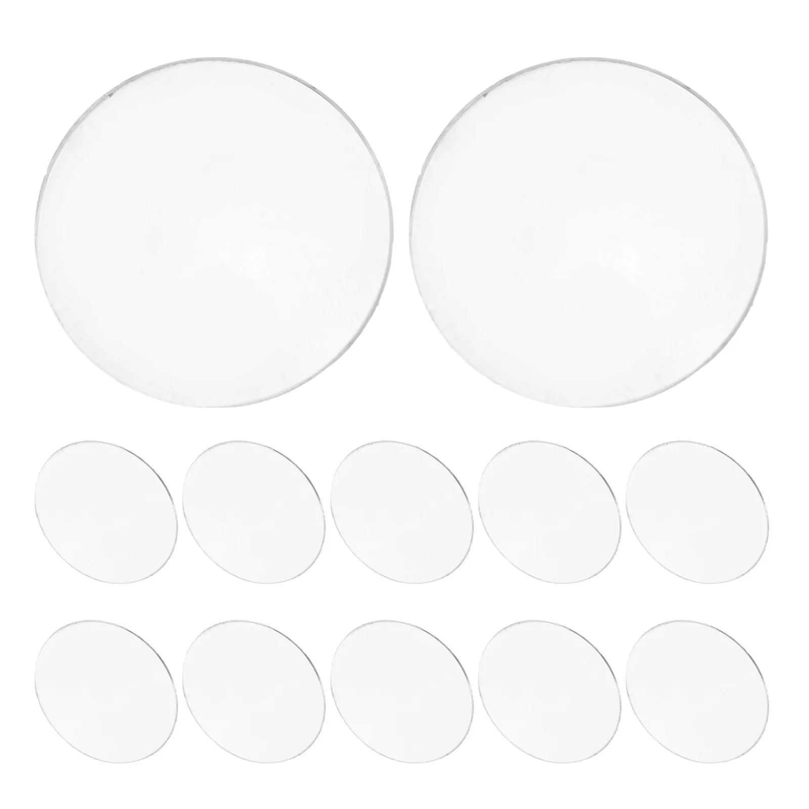 30Pcs Spotlight Glass Cover Mr16gu10 Flat Transparent Acrylic Shade Replacement Lampshade 2 Inch Round Lens for Indoor Ceiling