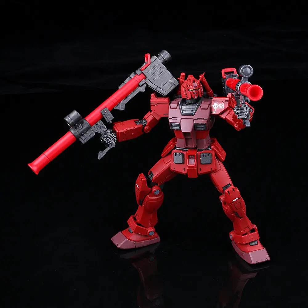 متوفر 012 نموذج HG 1/144 Rx-78-2 الجمعية أطقم منمذجة اللون الأحمر Char Ver عمل أرقام روبوت البلاستيك نموذج أطقم لعبة مخصصة