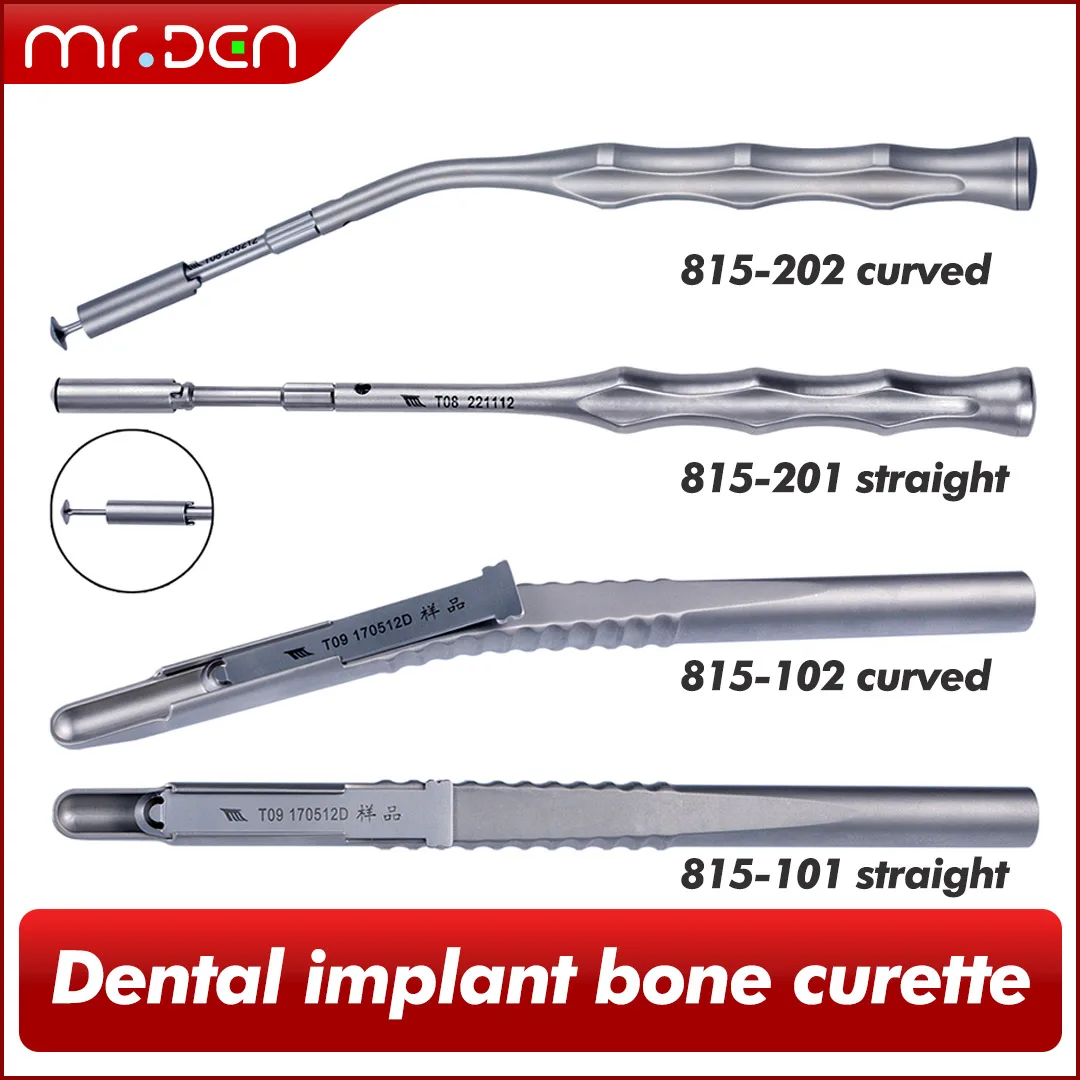 Dental Implant Bone Scraper Planer Cortical Bone Chip Collector with Umbrella Design for Bone Gain and Powder Collection