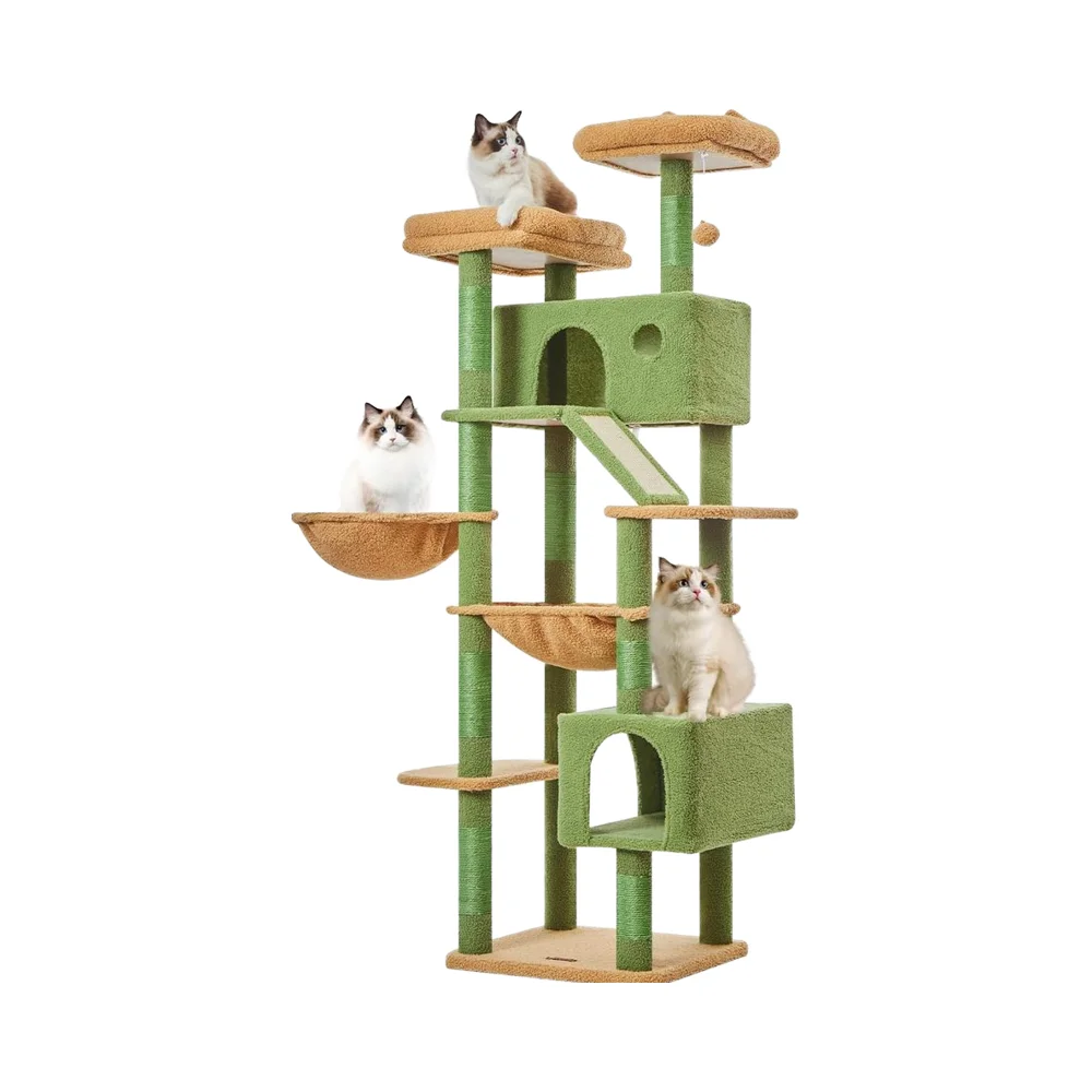 

Big Discount Sale 71Inch Cat Tower for Large Adult Indoor Multi-Level Cat Condo Sisal Scratching Posts Cat Trees Scratcher