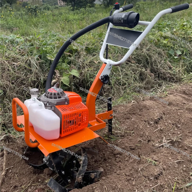 Micro Tiller Small Agricultural Gasoline Rotary Tiller Household Agricultural Gardening Tools Micro Tillage Machine 8800W 1100mL