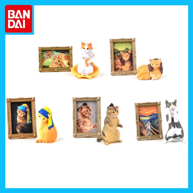 

Bandai оригинальная аниме-фигурка Gashapon, мини-музей кошек, миниатюрный реквизит, украшения, экшн-фигурки, игрушки для мальчиков и девочек, детский подарок