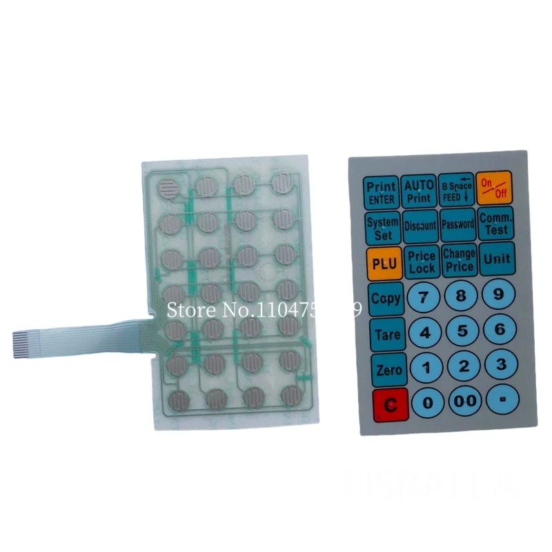 Brand New  Keyboard Set Keyboard for Aclas ls6 LS6RX LS6 Scale Big and Small Internal Circuitry and Film English Language