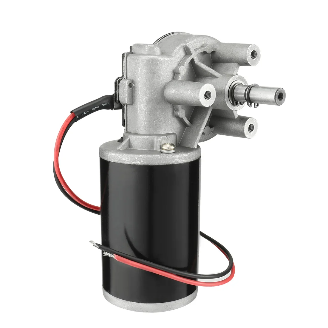 Imagem -02 - Motor Reversível 60 da Engrenagem do Sem-fim de 12v 24v 36v 80w 4080rpm 6n.m do Ângulo Esquerdo Velocidade do Torque Alto Que Reduz o Motor Bonde da C.c. da Caixa de Engrenagens