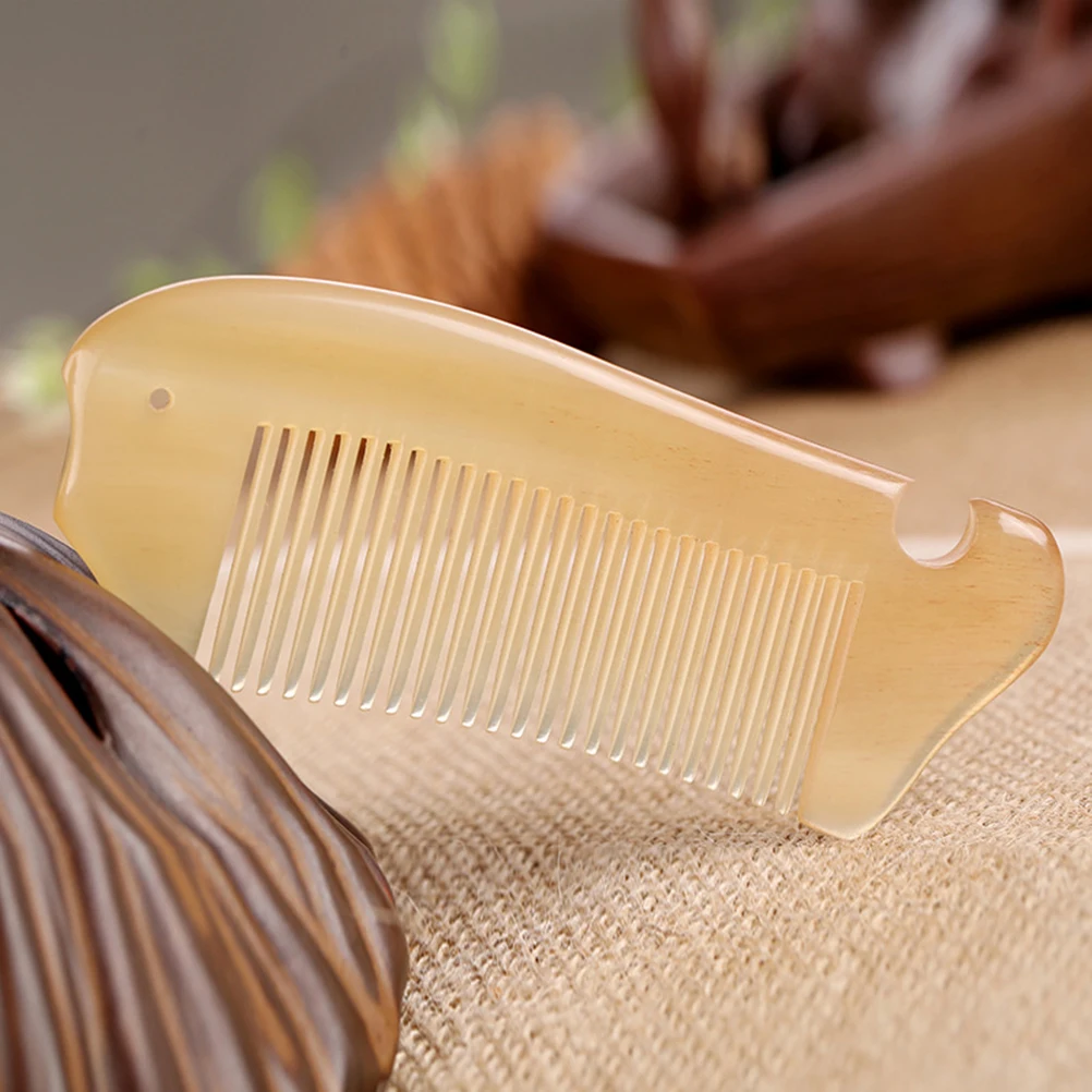 

Natural Sheep Horn Comb for Hair Loss Prevention Anti Static Smoothing Women Hair Brush H crafted Protein Rich
