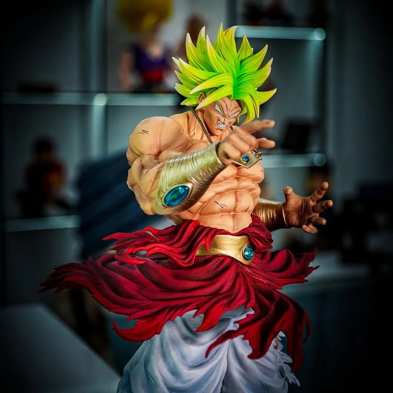 Figurka Jt Statue około 50 cm, uszkodzony okrągły parasol, Dragon Ball, figurki akcji z animacji, model Super Saiyan, ozdoba, kolekcja, prezent