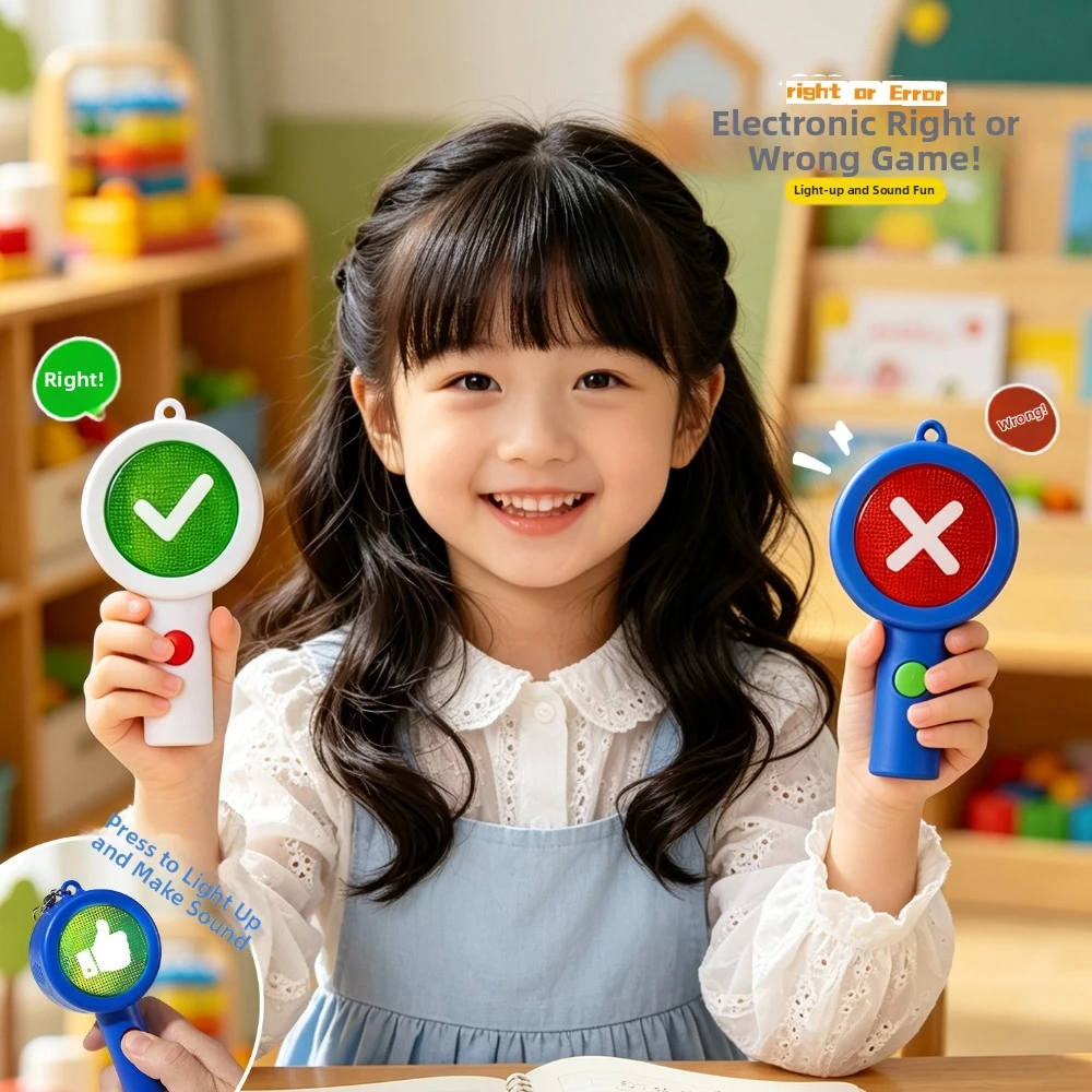 Handheld Voting Paddles Both Side Acrylic Keychain Response Card Vocal and Light Interactive Double-Sided Interactive Board