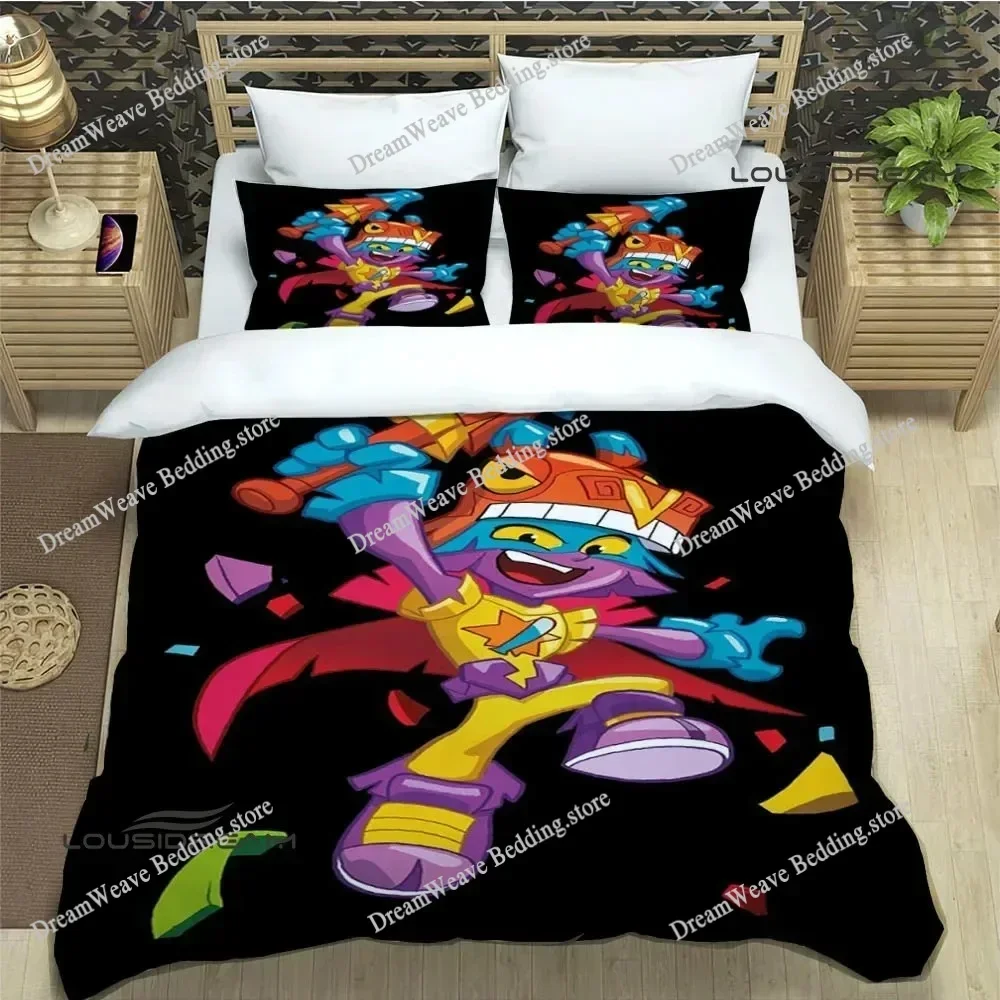 Super Zings Luxury Bedding Set Japan Anime Cartoon Duvet Cover Set Comforter Bedspread Twin Single Size Printed Luxury Gift9639