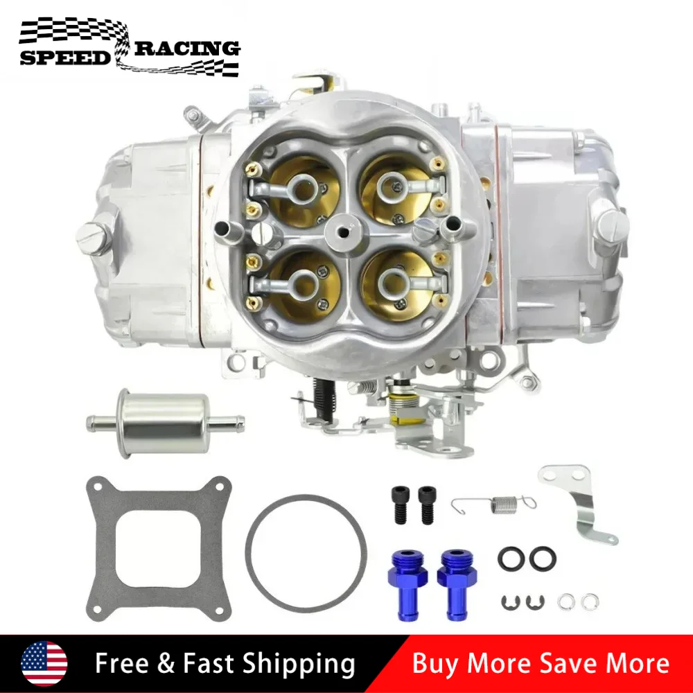 Universal 4 Barrel 850 CFM Vergaser Doppel Pumper Mechanische Leistung Rennen Für 350 351 383 396 400 406 427 454 Motor Splitter
