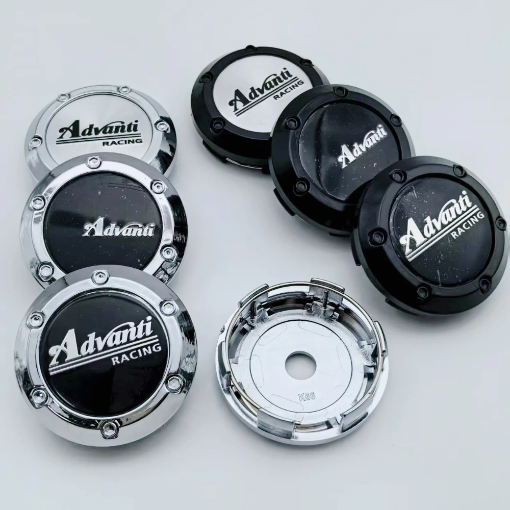 

4pcs 66mm 62mm Car Wheel Center Caps With Advanti Logo Emblem Badge Rim Hubcaps Wheel Hub Center Dust Cover Car Accessories