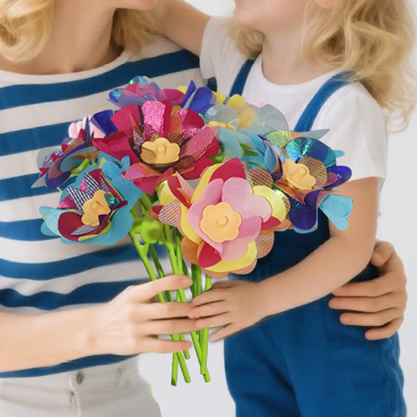 Flower Bouquet Making Toy Flowers Making Toy Arts and Crafts Educational Learning Arts Activity for 4-8 Years Old Preschool Kids
