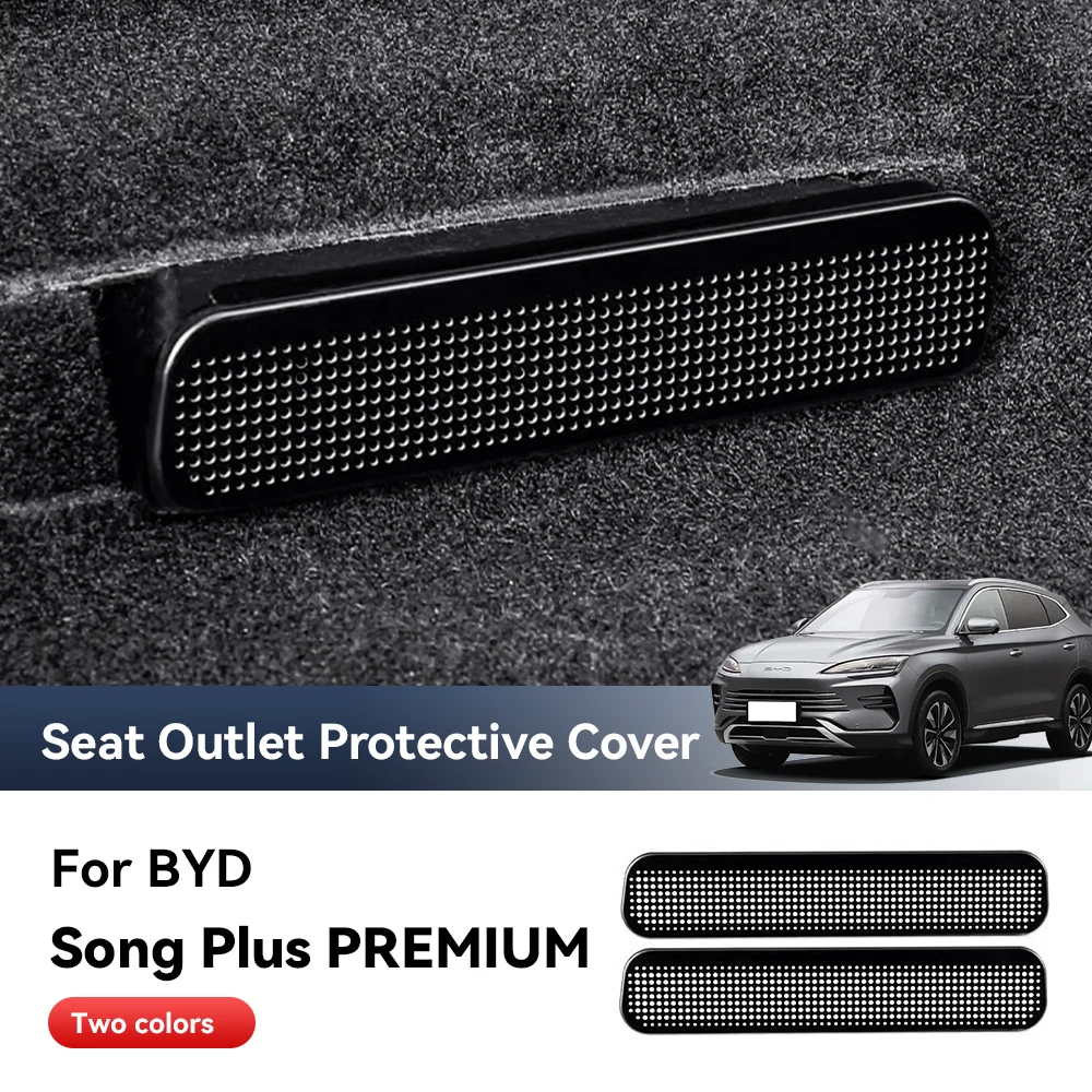 For BYD Song Plus PREMIUM 2024 Car Vent Covers Air Conditioner Duct Outlet Exhaust Dustproof Seat Stainless Steel Accessories