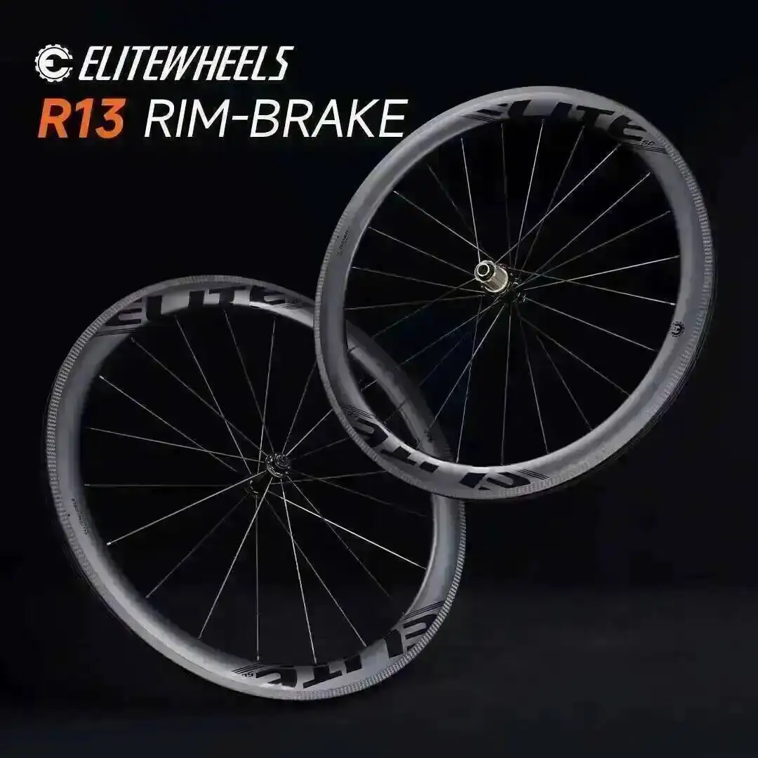 ELITEWHEELS 超軽量 R13 ロードカーボンホイールセット レーシング