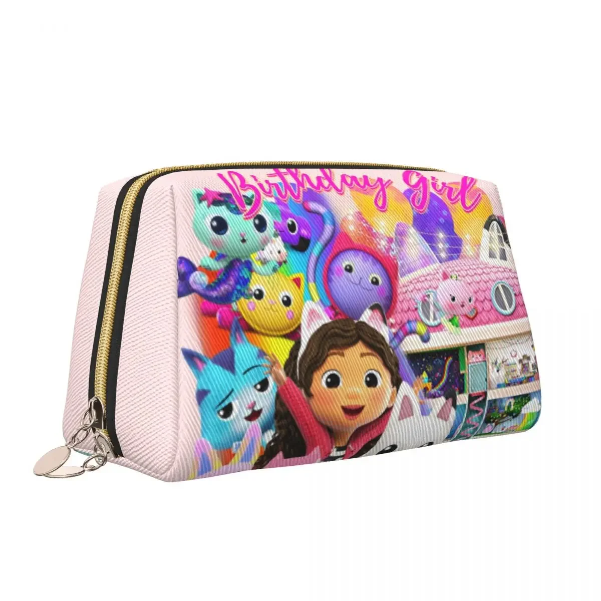 Travel Cartoon Anime Tv Gabbys Dollhouse Toiletry Bag Kawaii Makeup Cosmetic Organizer Women Beauty Storage Dopp Kit Box