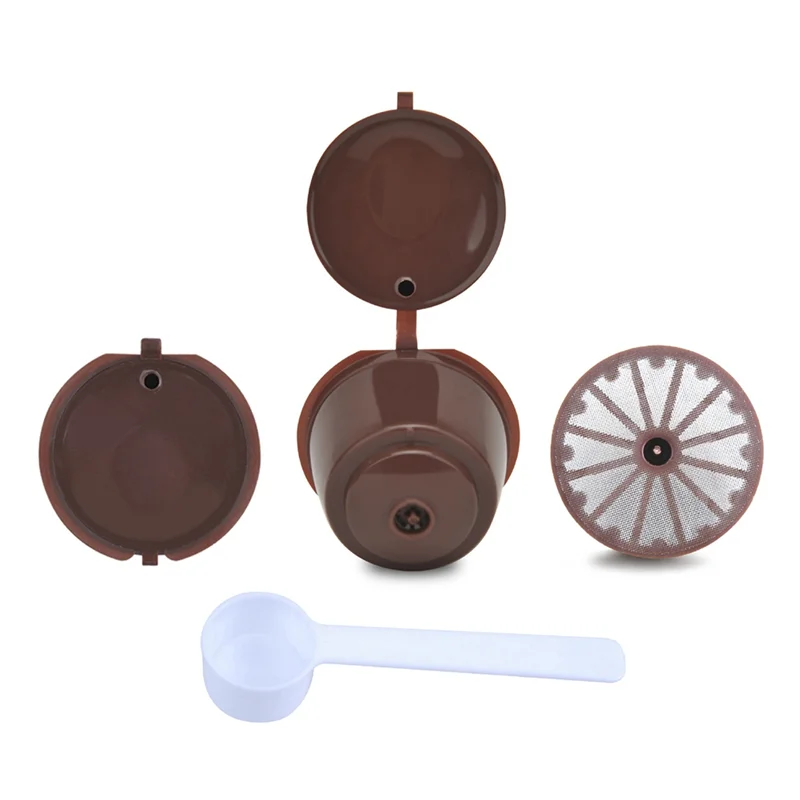 ALIM-For Dolce Gusto Machine، جراب قابل لإعادة الاستخدام وقابل لإعادة الملء، كوب كبسولة للقهوة، لون القهوة سهل التركيب