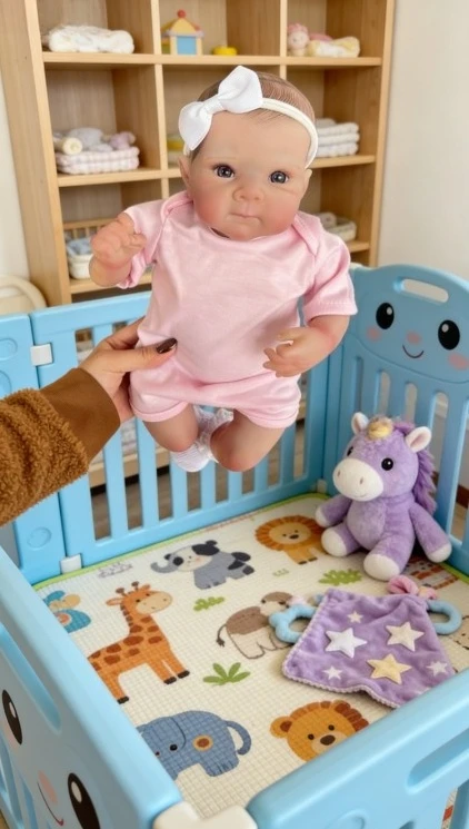 NPK 17'' Lifelike Soft Touch Cuddly Baby Multiple Layers Paint 3D Skin with Visible Veins Real Looking Reborn Bettie Baby Dolls