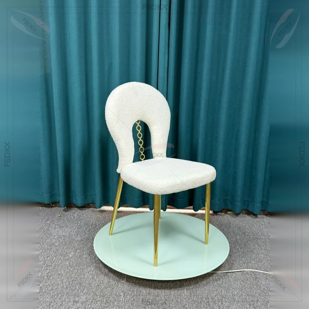 Wholesale Restaurant Chair Modern Dining Room Furniture Metal Nordic Dining Chair Velvet Dining Chair With Metal Legs