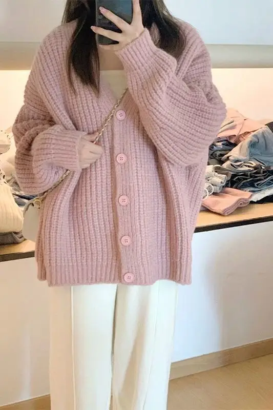 

Sweaters Jumpers Cardigans Womens Cardigan Tassel Green Twisted Yarn Patchwork Design Relaxed Western Style Frontier Cowgirl Ins