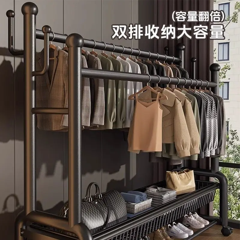 Floor-to-ceiling vertical thickened bold hanger household bedroom outdoor balcony clothes drying rod