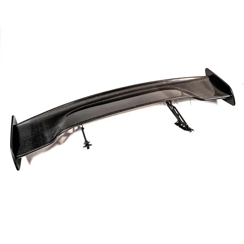 Universal Electric Automatic Rear Trunk Spoiler for Sedan Model 3 Y S X Car Real Carbon Fiber Boot Wing Auto Body Parts