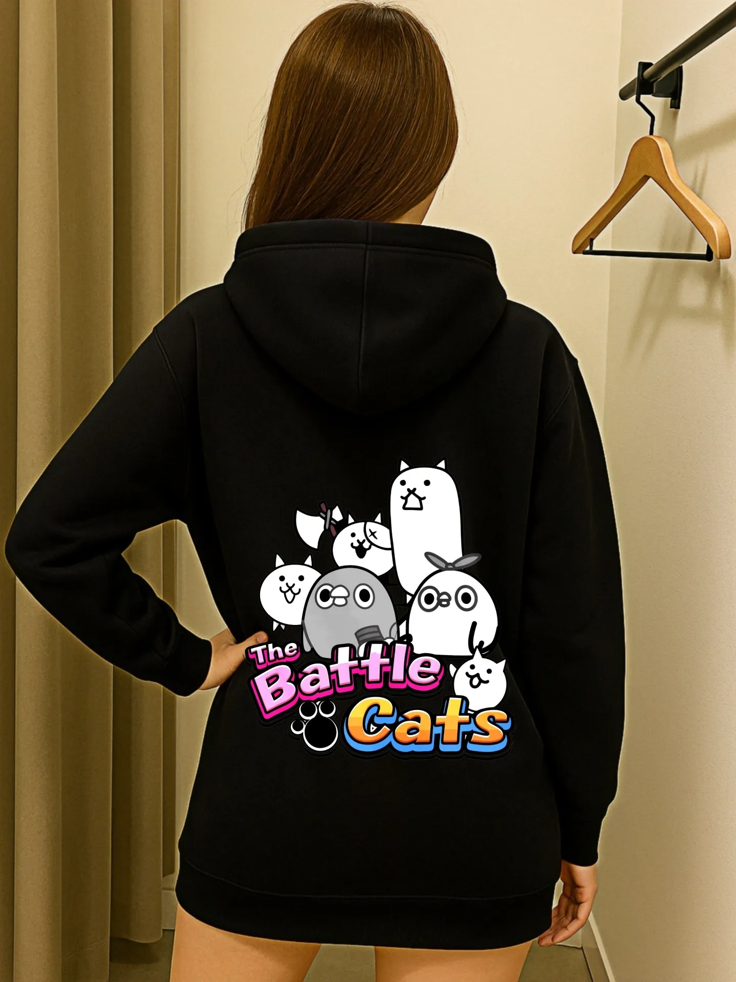 هوديي جرافيك للنساء، طباعة قلب وبرسيم، تصميم جمالي، صوف، ملابس يومية غير رسمية، للمراهقين