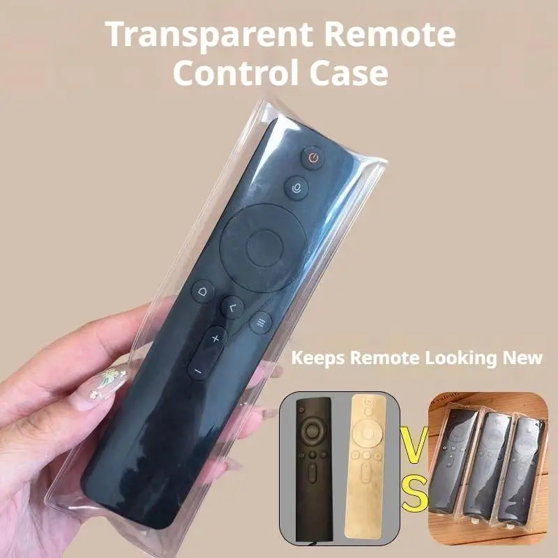 Transparent PU Remote Control Cover Case Dustproof Waterproof Holder For TV Air Conditioner Remote Anti-Dirt Sleeve