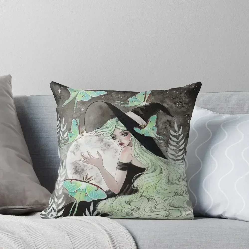 

Luna moth Throw Pillow anime girl Luxury Cushion Cover Decorative Cushions Room decorating items pillow