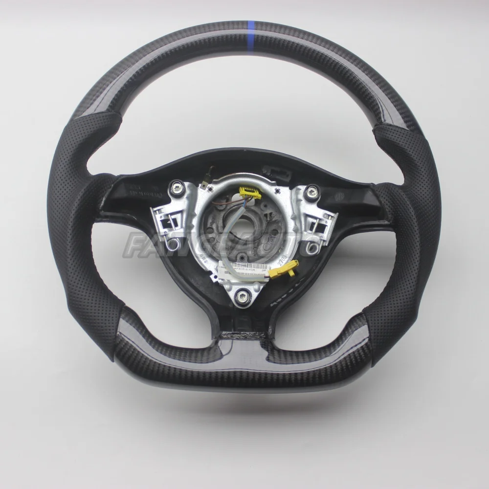 Custom Replacement Real Carbon Fiber Steering Wheel for VW Volkswagen Golf 4 Mk4 GTI 1997-2002