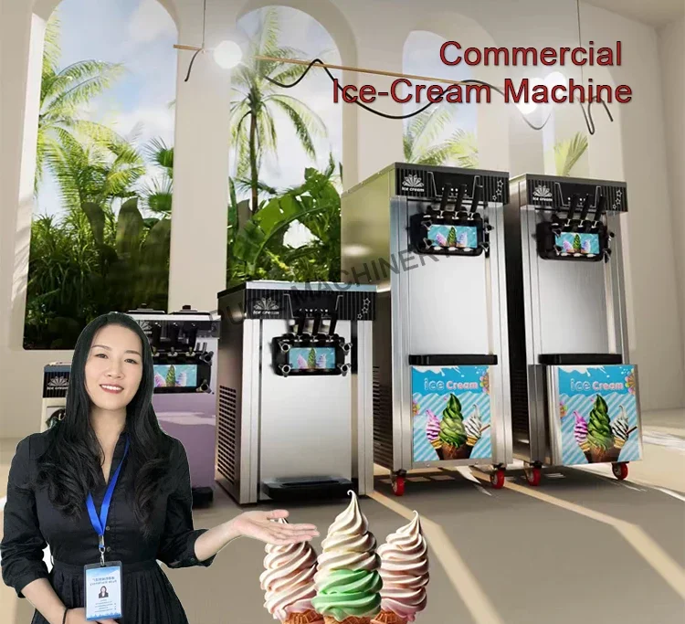 CHKJ  Ice Cream Machine Professional Ice Cream Maker Manufacturer Soft Serve Ice Cream Machine