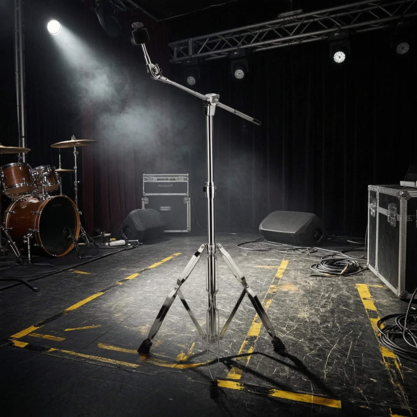 Cymbal Stand Boom Arm Drum Cymbal Holder Adjustable Tilting Crash Cymbal Mount Bracket for Percussion Musical Instrument