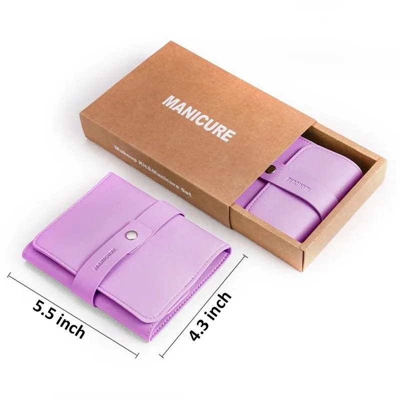 مجموعة مانيكير احترافية مع حقيبة محمولة من الجلد ، مجموعة كاملة الوظائف ، مجموعات باديكير من الفولاذ المقاوم للصدأ ، هدية فكرة ، 12 أو 16 أو #6