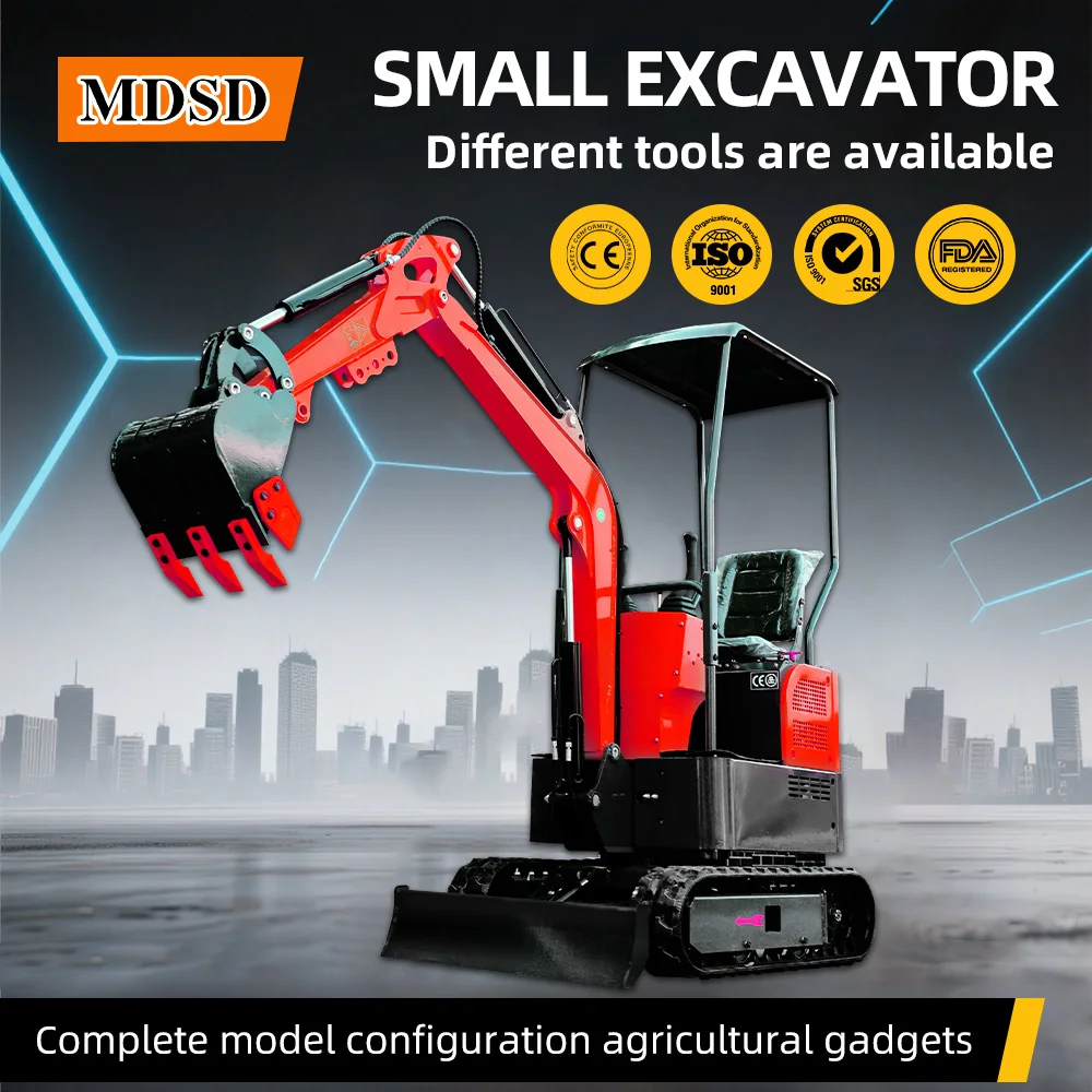 0.8-2톤 미니 굴삭기 CE EPA 유로 5 인증 크롤러 맞춤형 빠른 배송 특별 가격 소형 굴삭기
