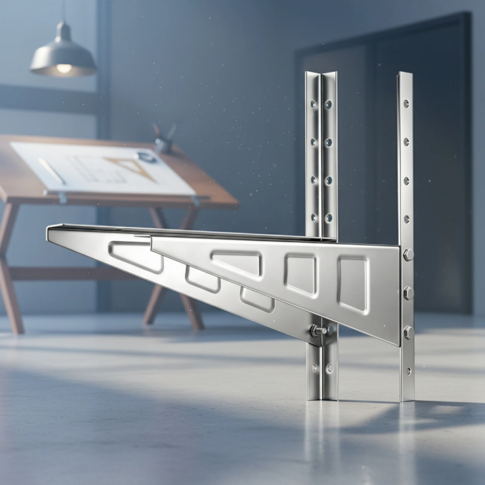 Air Conditioning Condenser Bracket Wall-Mounted Air Conditioner Bracket Hardware Easy Installation Corrosion-Resistant